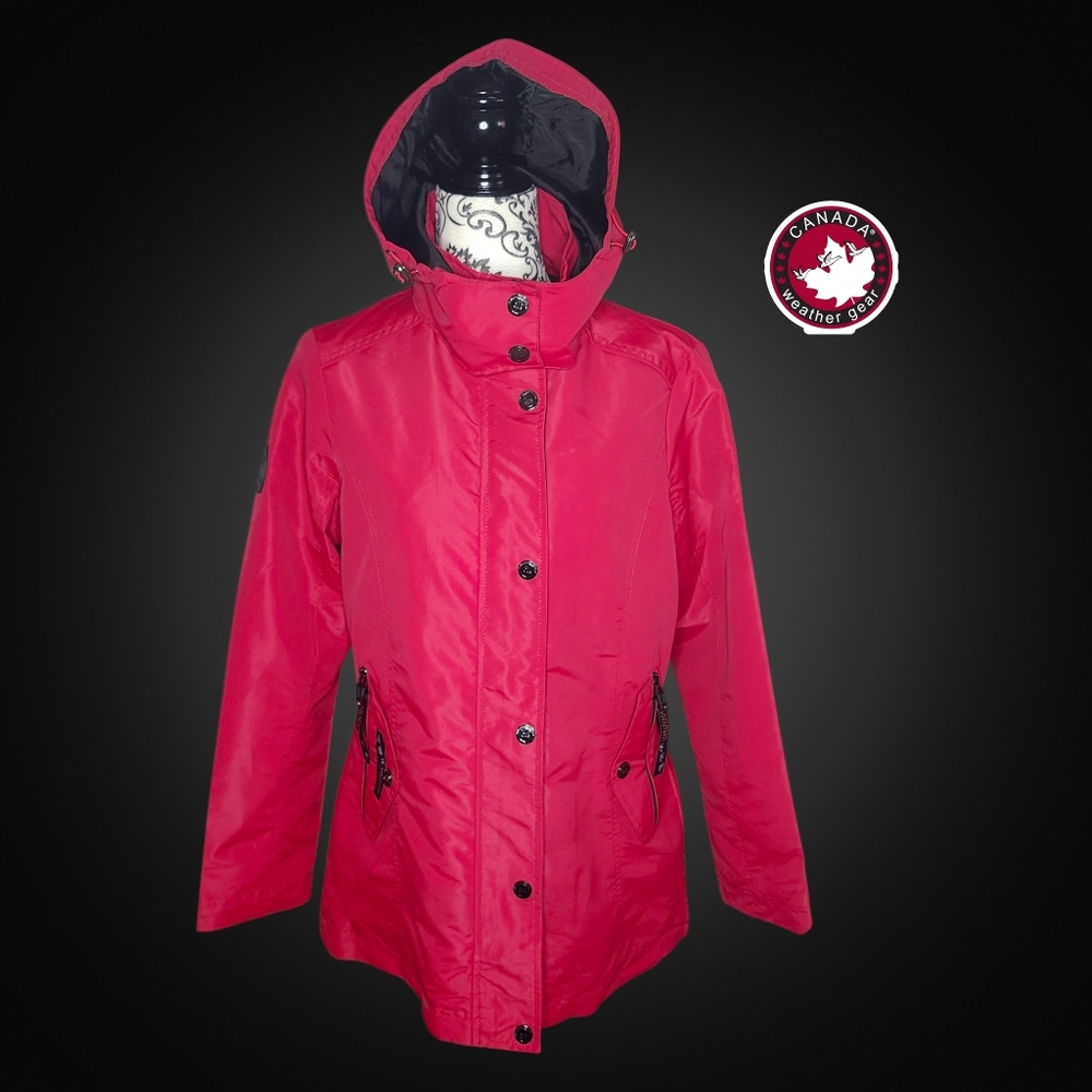 CANADA WEATHER GEAR Hooded Soft Shell Jacket - Medium